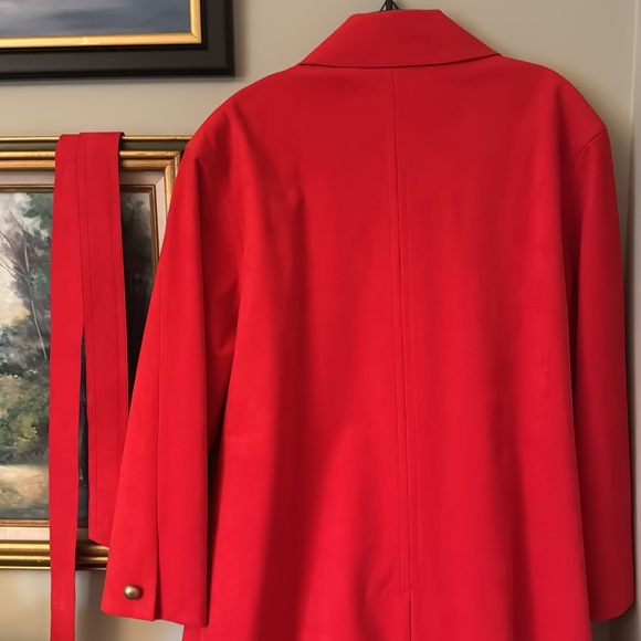 Red Long Suede Apres Ski Jacket Vintage XL 2X 16 Valentines Day Valentine - Picture 8 of 10